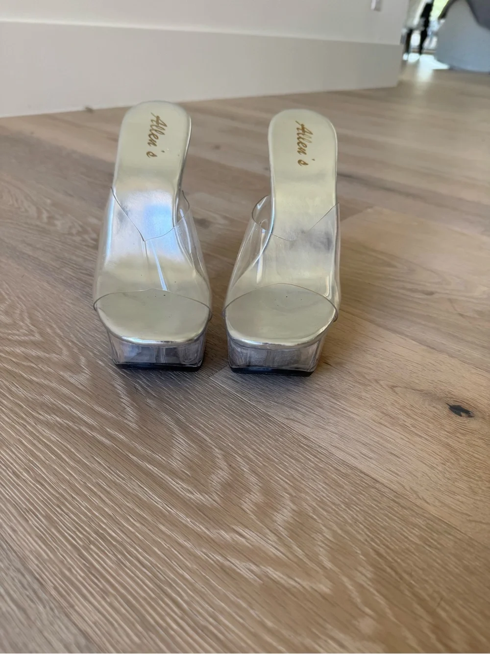 Clear Platform Competition Posing Heels 4” Heel/1.5” Platform